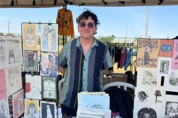 Trystan Luah é artista e expôs obras na Feira LGBTQIA+