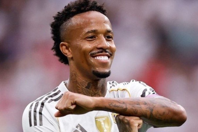 Éder Militão comemora o gol marcado na vitória sobre o Espanyol -  (crédito: Foto: Divulgação)