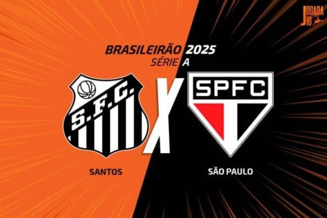 Santos e São Paulo prometem clássico agitado no Brasileirão - (crédito: Foto: Arte/Jogada10) Santos e São Paulo prometem clássico agitado no Brasileirão - (crédito: Foto: Arte/Jogada10)