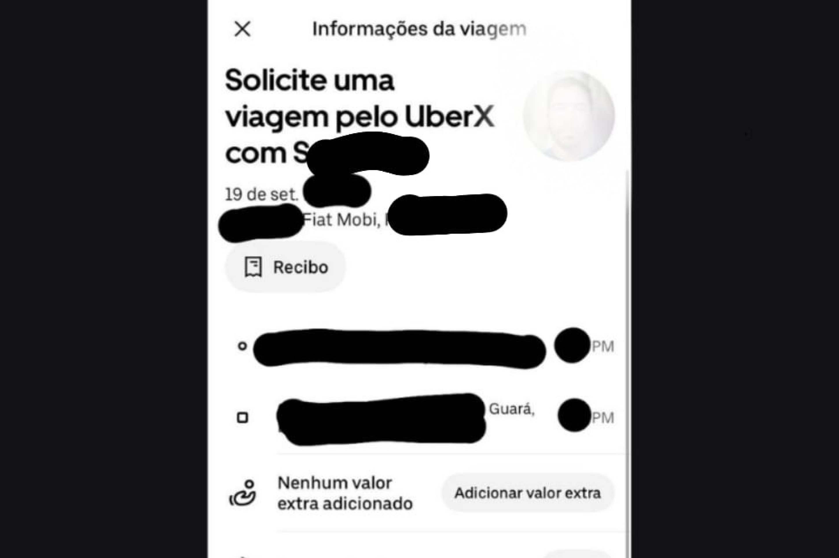 Passageira grava motorista de aplicativo se masturbando durante corrida em Brasília 