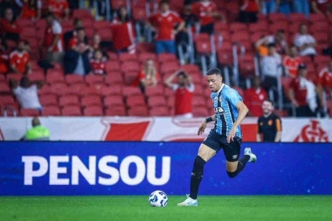 Alysson marcou seu primeiro gol no Campeonato Brasileiro pelo Grêmio - (crédito: Foto: Lucas Uebel / Grêmio FBPA) Alysson marcou seu primeiro gol no Campeonato Brasileiro pelo Grêmio - (crédito: Foto: Lucas Uebel / Grêmio FBPA)