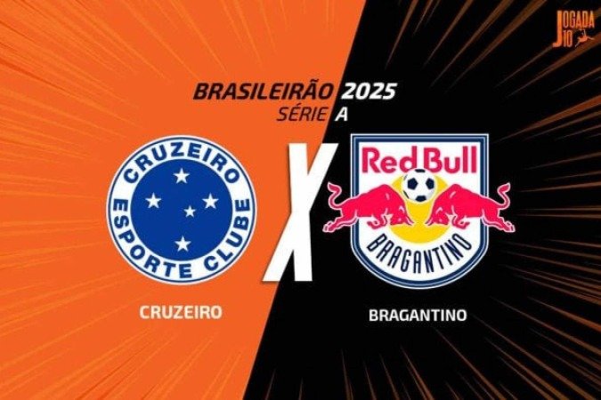 Cruzeiro recebe o Bragantino e se vencer segue na cola do líder Flamengo -  (crédito: Foto: Arte Jogada10)