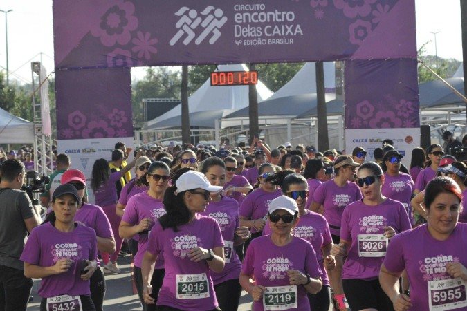 Corrida Encontro Delas no ParkShopping. - (crédito: Minervino Júnior/CB/D.A.Press) Corrida Encontro Delas no ParkShopping. - (crédito: Minervino Júnior/CB/D.A.Press)