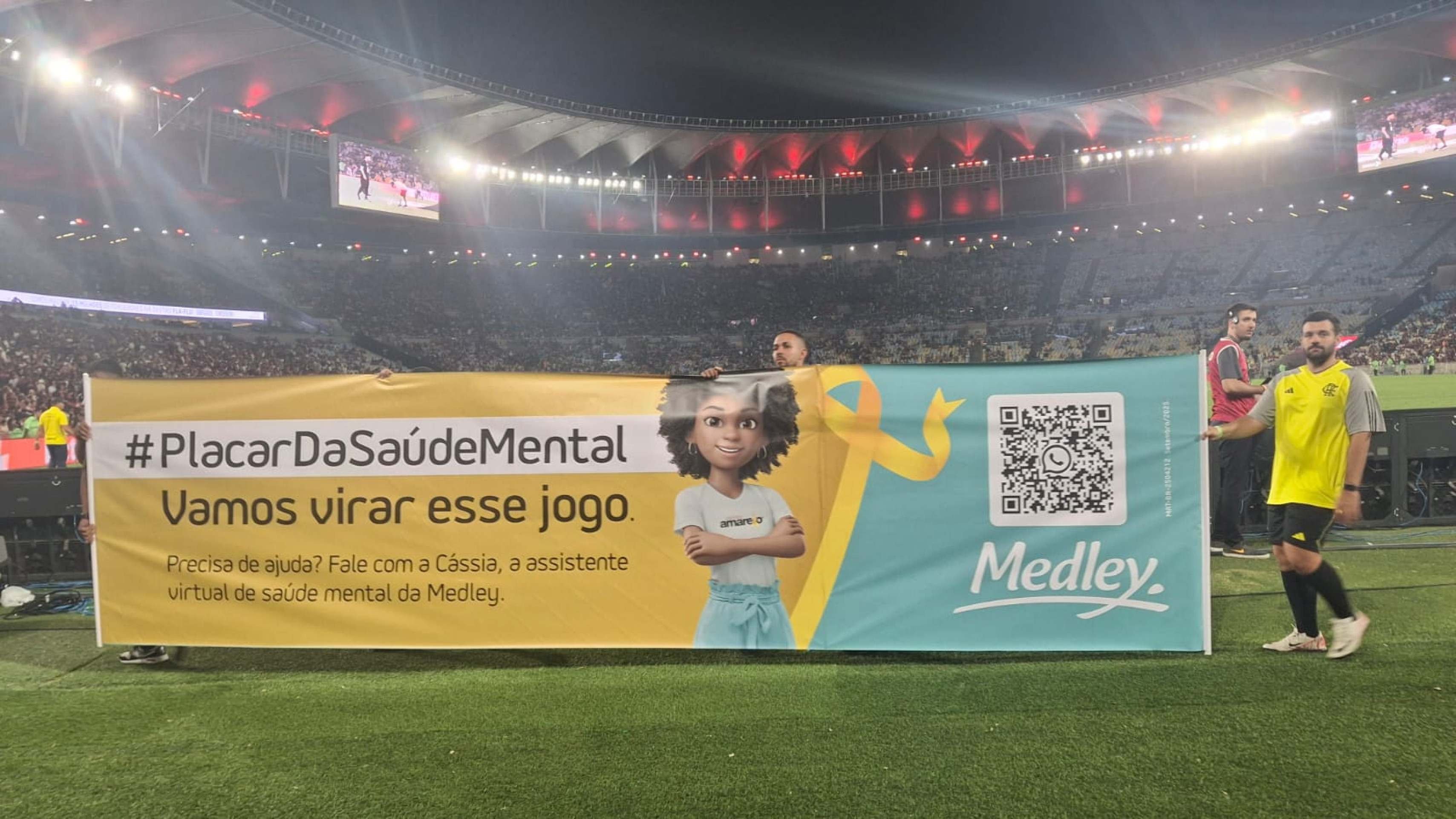 Fla x Vasco: intervalo tem conscientização do Setembro Amarelo
