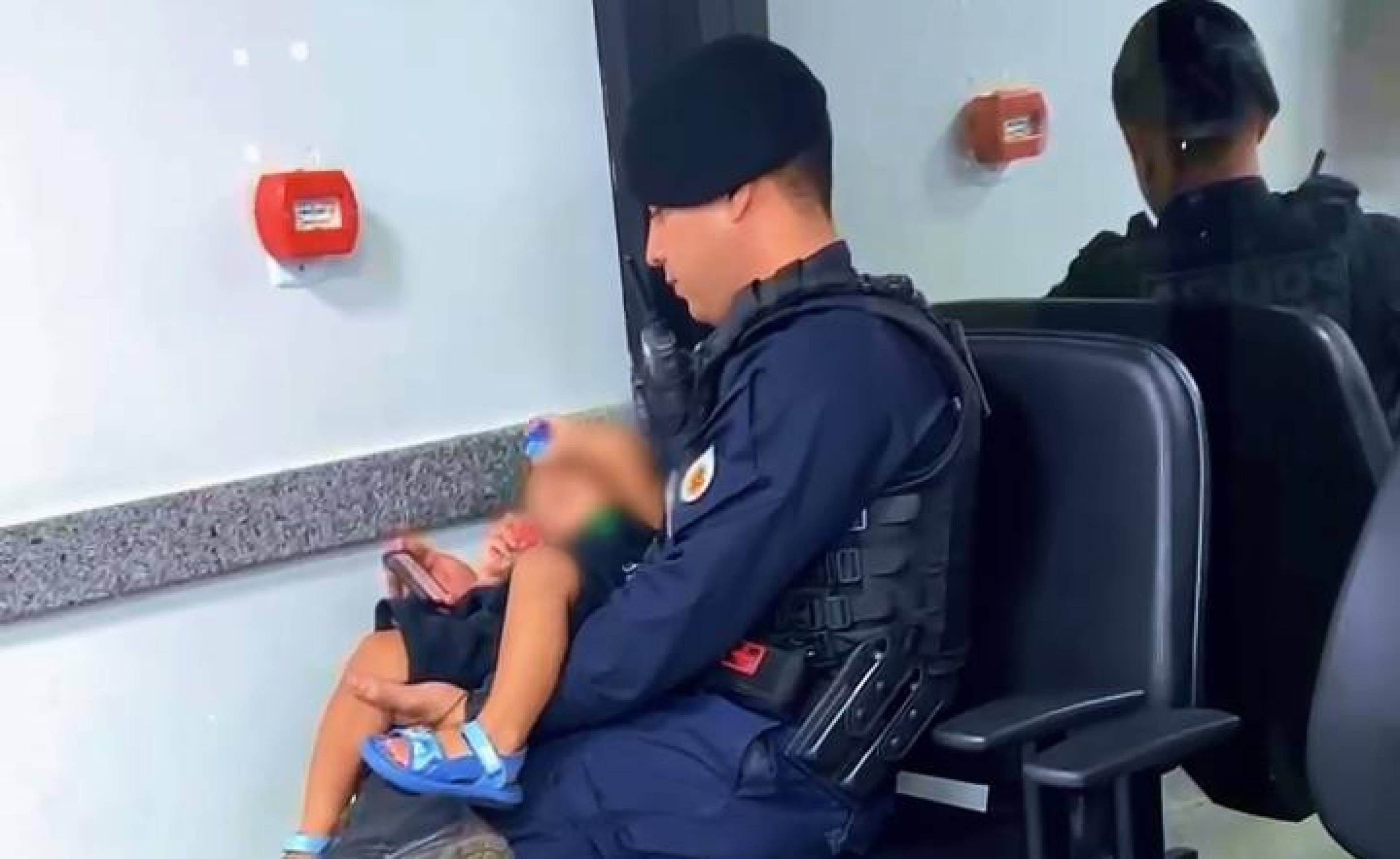 PM cuida de bebê após o pai ser detido por tráfico em Planaltina