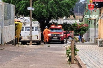 Homem morre 
após sofrer choque elétrico no Gama -  (crédito: CBMDF/Divulgação)