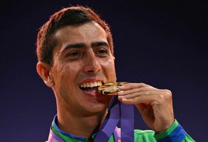 Destaque na marcha atlética, o brasiliense Caio Bonfim foi um dos destaques do ano esportivo  -  (crédito: Philipp Fong/AFP) -Destaque na marcha atlética, o brasiliense Caio Bonfim foi um dos destaques do ano esportivo  -  (crédito: Philipp Fong/AFP)