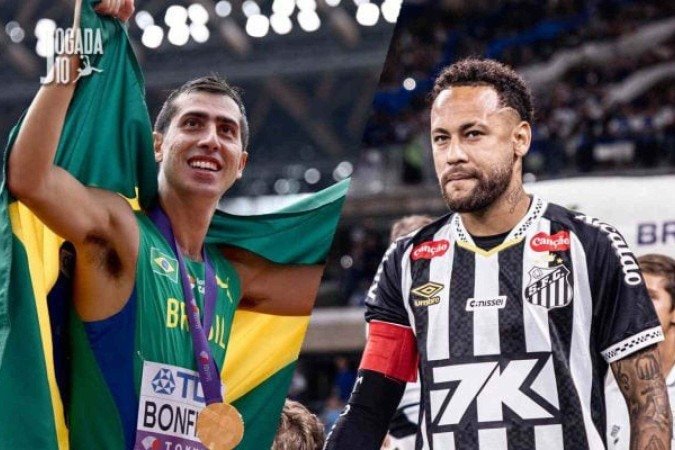 Ouro inédito de Caio Bonfim equivale a dois dias e meio de salário de Neymar