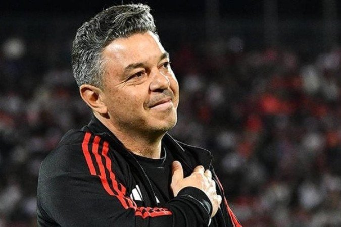 Técnico riverista destacou aspecto psicológico para confronto decisivo no Allianz Parque - (crédito: Foto: Divulgação/River Plate) Técnico riverista destacou aspecto psicológico para confronto decisivo no Allianz Parque - (crédito: Foto: Divulgação/River Plate)