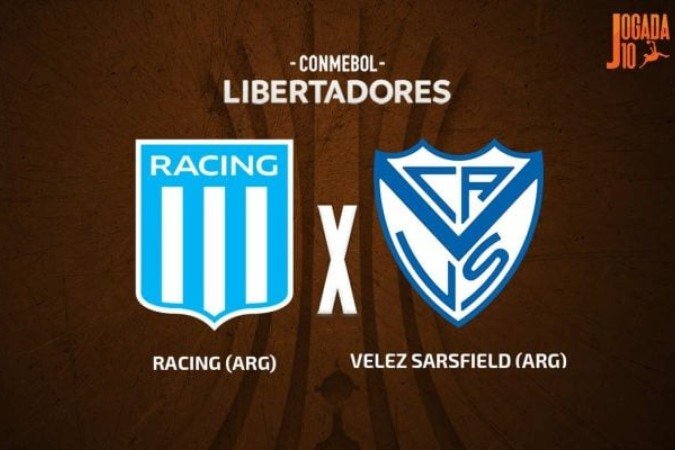 Racing joga pelo empate contra o Vélez para avançar às semifinais da Libertadores -  (crédito: Foto: Arte Jogada10)
