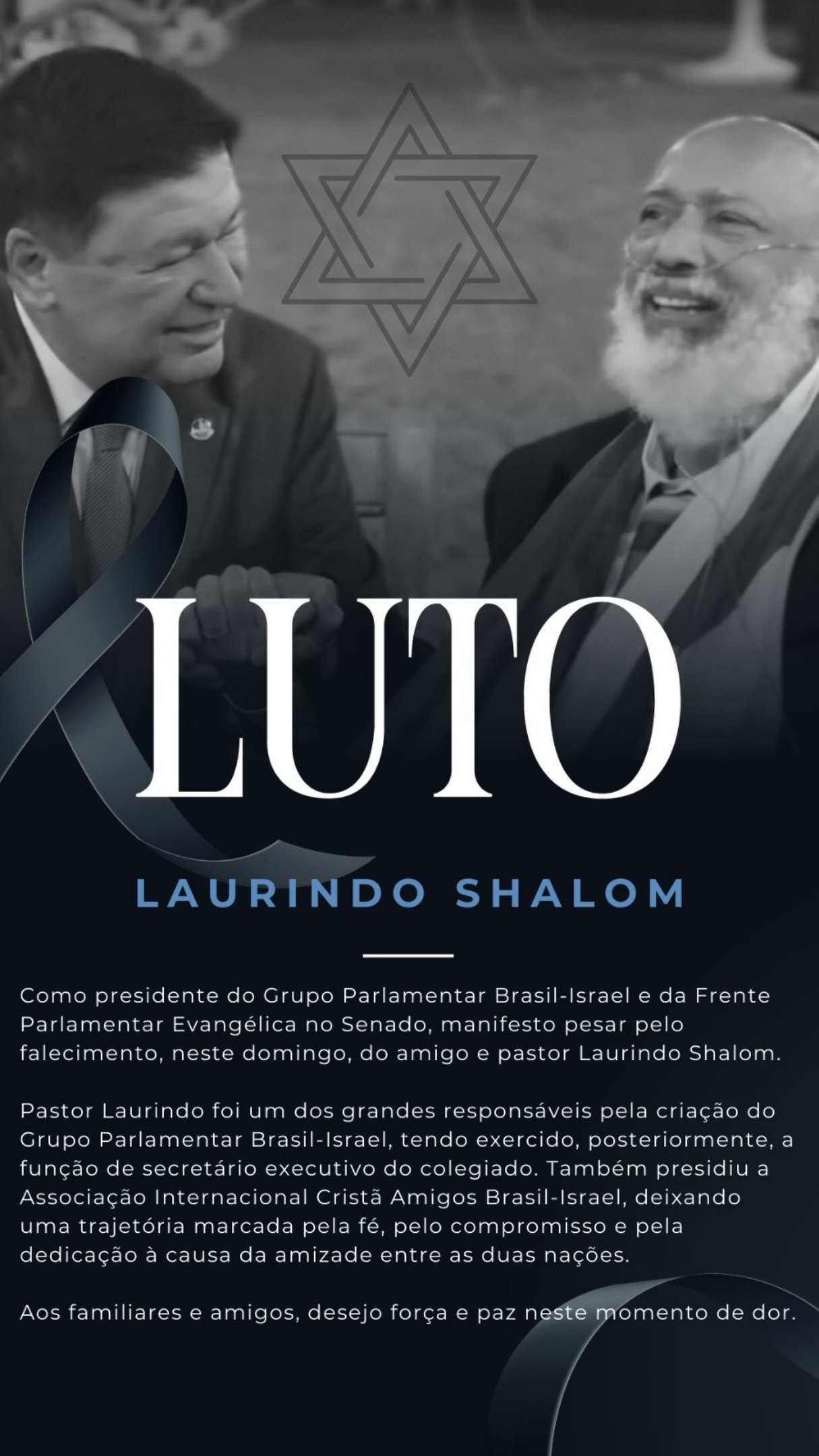 Morre pastor Laurindo Shalom