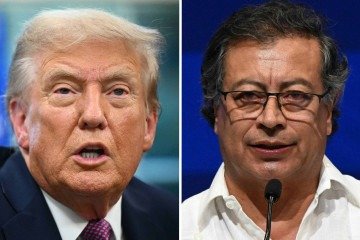 Os presidentes dos EUA e da Colômbia, Donald Trump e Gustavo Petro, respectivamente, vivem momentos de tensão um com o outro desde o último mês de outubro - (crédito: AFP) Os presidentes dos EUA e da Colômbia, Donald Trump e Gustavo Petro, respectivamente, vivem momentos de tensão um com o outro desde o último mês de outubro - (crédito: AFP)