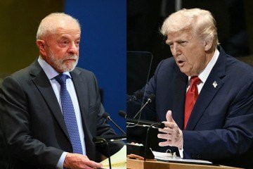 Brasil e EUA vivem trégua com expectativa de reunião entre Lula e Trump - ANGELA WEISS / AFP e BRENDAN SMIALOWSKI / AFP