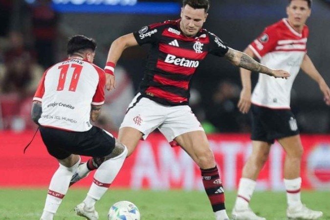 Saúl em partida entre Flamengo e Estudiantes no Maracanã - (crédito: Foto: Gilvan de Souza /CRF) Saúl em partida entre Flamengo e Estudiantes no Maracanã - (crédito: Foto: Gilvan de Souza /CRF)