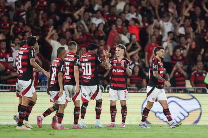 Flamengo e Estudiantes pelo jogo de ida da Libertadores -  (crédito: Foto: Gilvan de Souza /CRF)