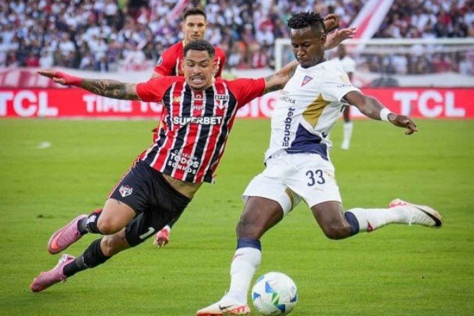 São Paulo criou oportunidades, mas passou em branco em Quito - (crédito: Foto: Divulgação/Conmebol) São Paulo criou oportunidades, mas passou em branco em Quito - (crédito: Foto: Divulgação/Conmebol)