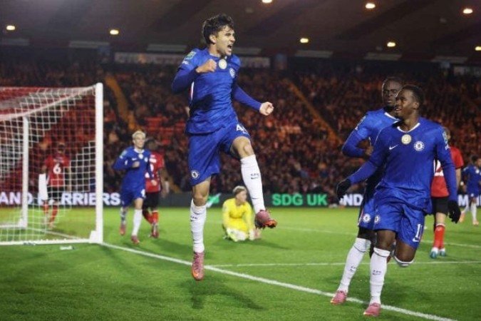 Buonanotte marcou o gol da vitória dos Blues - (crédito: Foto: Alex Pantling/Getty Images) Buonanotte marcou o gol da vitória dos Blues - (crédito: Foto: Alex Pantling/Getty Images)