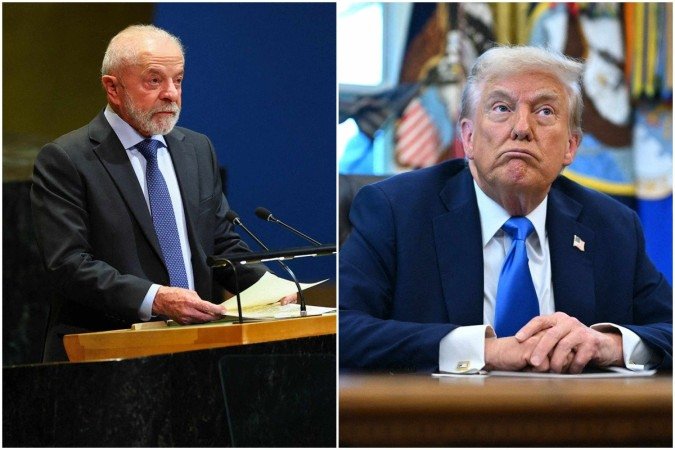 Essa será a vez que os dois chefes de Estados estarão no mesmo ambiente em meio a uma tensão entre os Estados Unidos e o Brasil e após mais uma rodada de sanções contra brasileiros -  (crédito: Angela Weiss e Mandel Ngan/AFP)