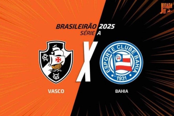 Vasco x Bahia: onde assistir, escalações e arbitragem -  (crédito: Arte Jogada10)