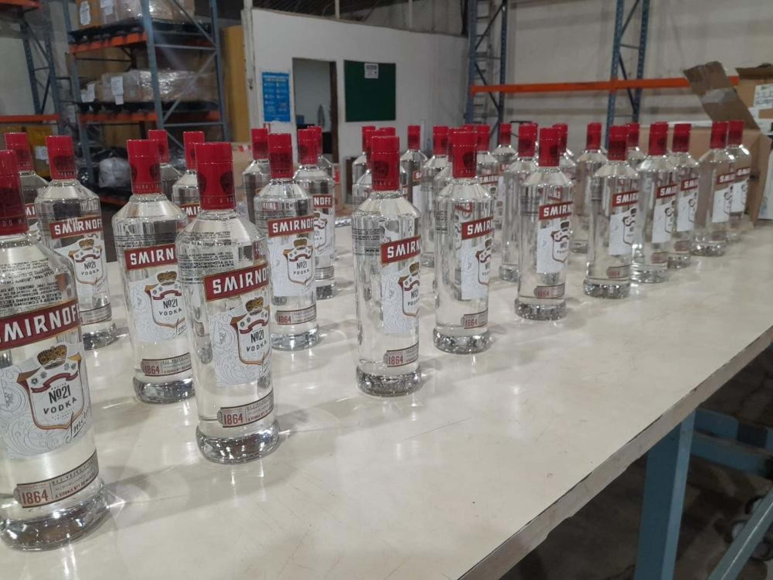 Vodca apreendida no último fim de semana