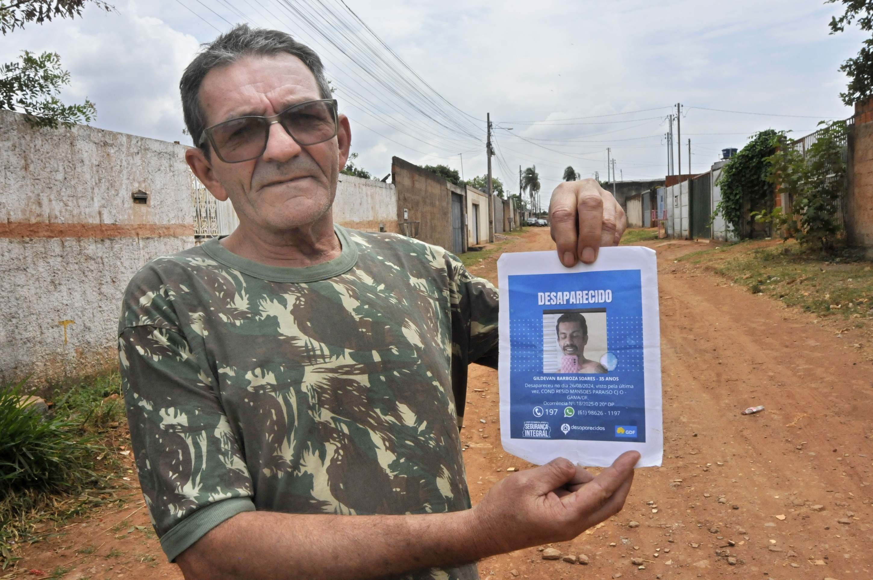 Família procura por homem desaparecido há mais de um ano no Gama