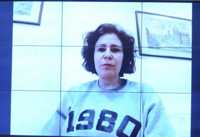 Ex-deputada Carla Zambelli foi condenada por Justi&ccedil;a brasileira por persegui&ccedil;&atilde;o com arma de um homem -  (crédito: Renato Ara&uacute;jo/C&acirc;mara dos Deputados)