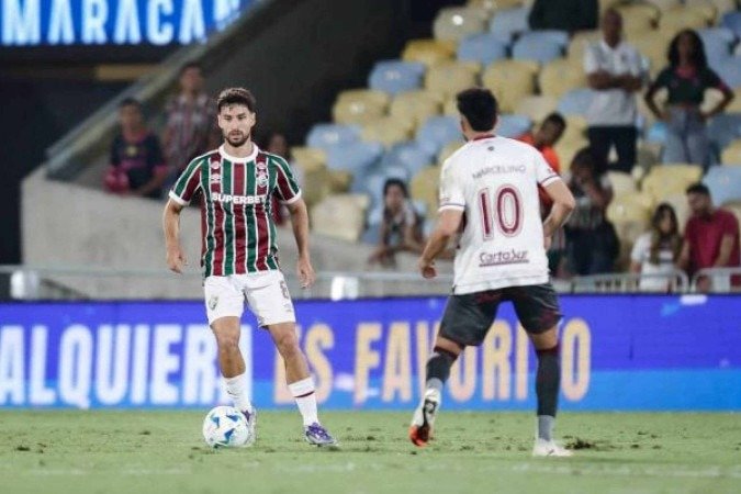Fluminense deu adeus à Sul-Americana ao empatar com o Lanús, no Maracanã -  (crédito: Foto: Marcelo Gonçalves/Fluminense )