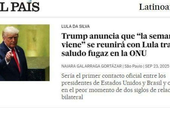 Discurso de Lula foi destacado em reportagem do The Guardian - (crédito: Reprodução) Discurso de Lula foi destacado em reportagem do The Guardian - (crédito: Reprodução)