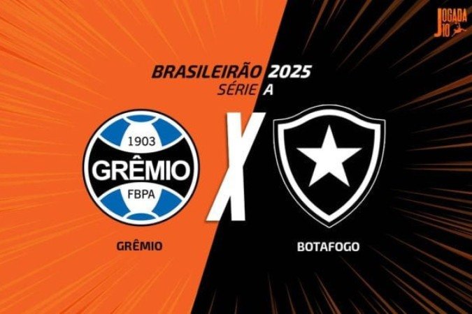 Grêmio e Botafogo fazem duelo por rodada atrasada do BR-2025 -  (crédito: Foto: Arte/Jogada 10)