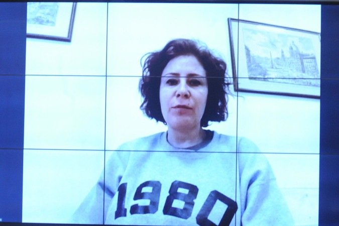 Deputada Carla Zambelli (PL-SP) depõe na CCJ da Câmara presa na Itália -  (crédito: Renato Araújo/Câmara dos Deputados)