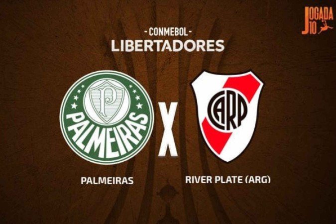Palmeiras e River Plate decidem quem será semifinalista da Libertadores  -  (crédito: Foto: Arte/Jogada10)
