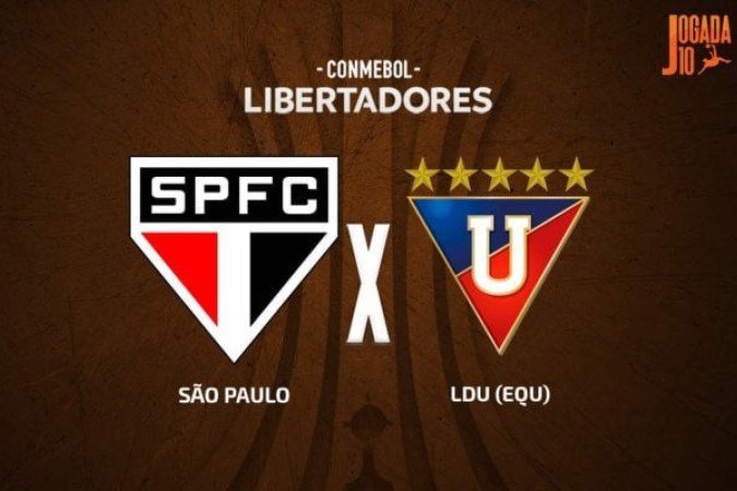 São Paulo busca virada histórica contra a LDU para seguir na Libertadores -  (crédito: Foto: Arte/Jogada10)