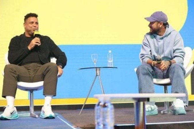 Neymar é Ronaldo Fenômeno foram convidados pelo Mercado Livre para palestrar -  (crédito: Foto: Divulgação )