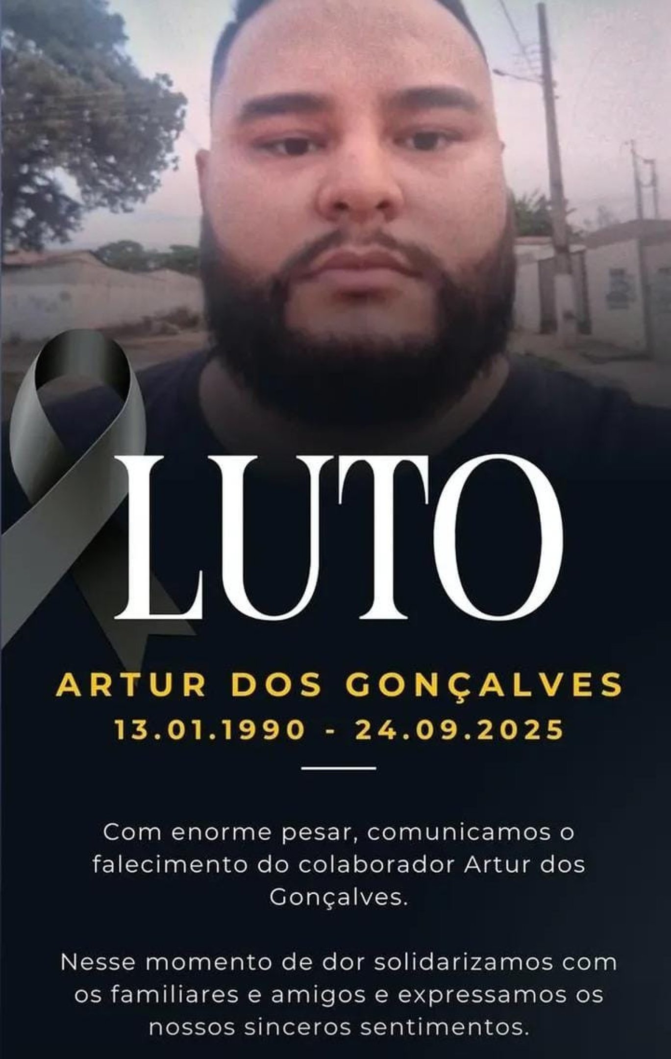 Artur dos Gonçalves trabalhava no bar do espaço, era mineiro e tinha 35 anos