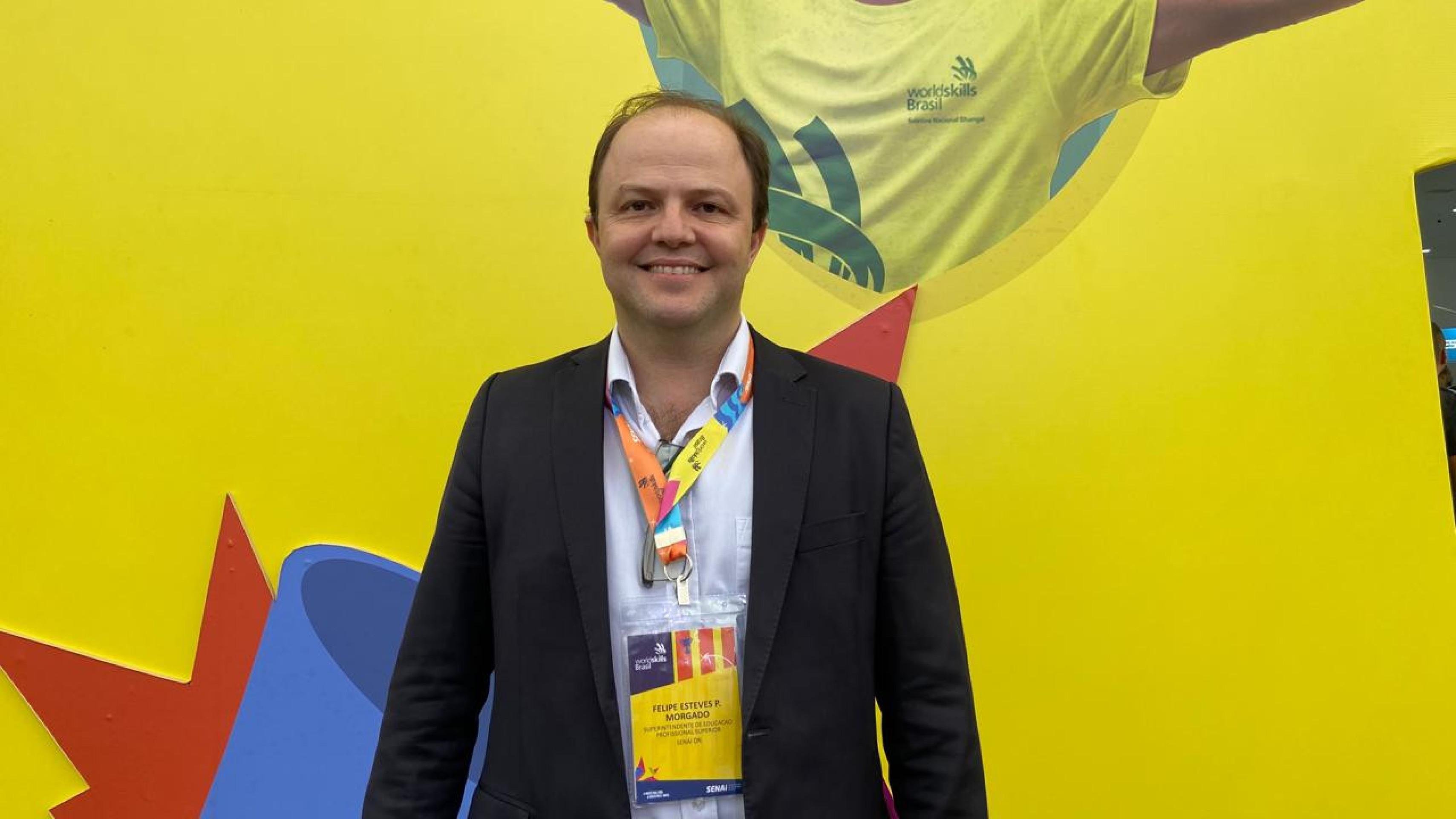 "Estamos competindo em alto nivel", ressalta Felipe Morgado, superintendente de educação Senai e organizador do evento 
