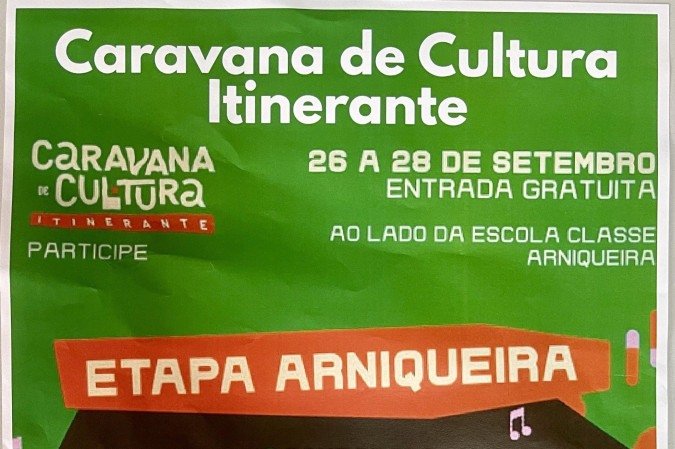 Caravana de Cultura Itinerante.  -  (crédito: Divulgação.)