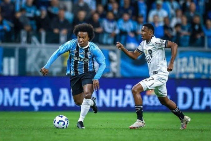 Willian melhorou a produção do ataque do Grêmio -  (crédito: Foto: Lucas Uebel/Grêmio)