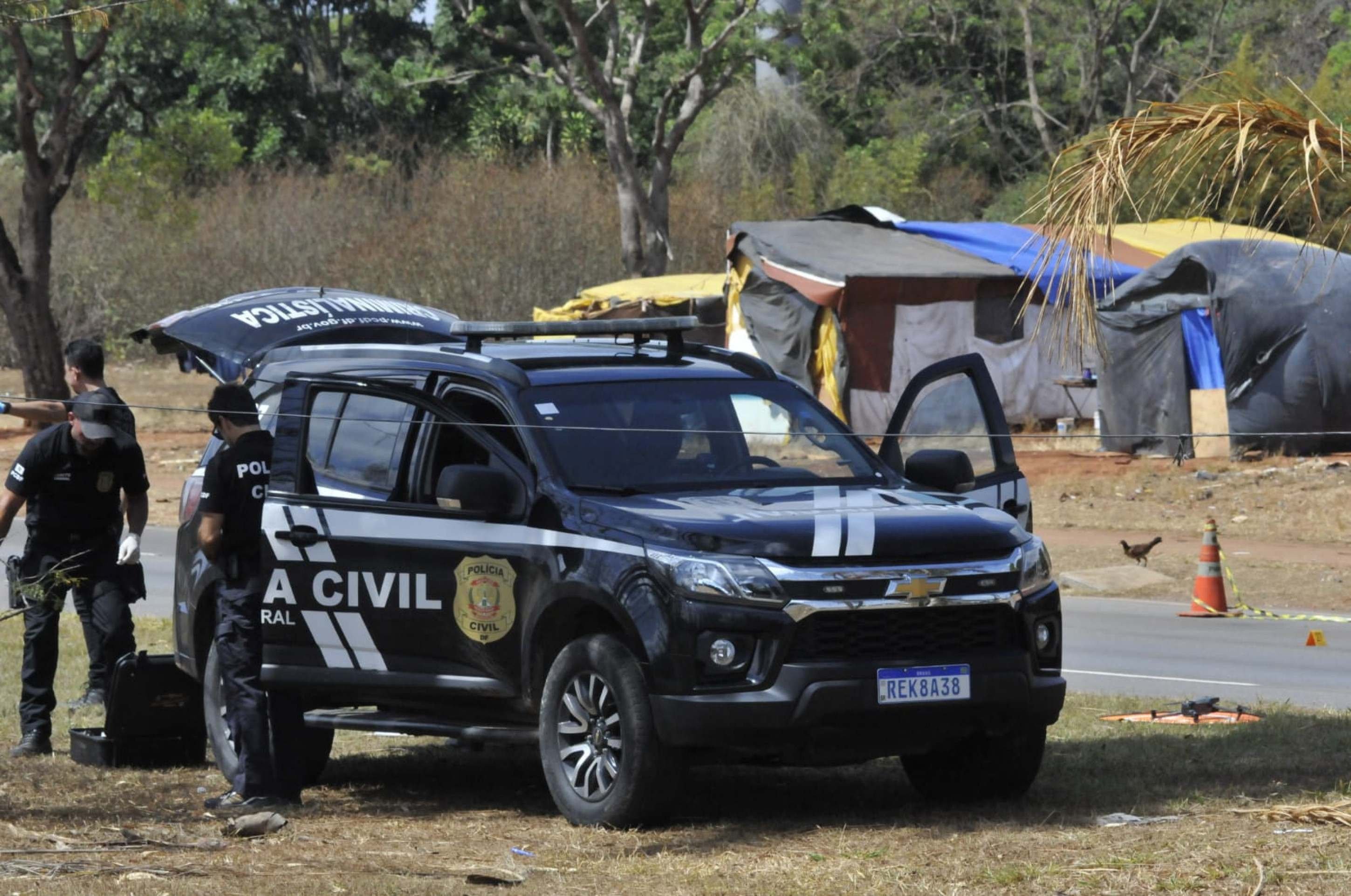 Três pessoas são baleadas na 611 Norte, perto da Colina da UnB 
