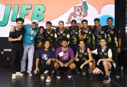 Premiação dos jogos do Instituto Federal de Brasília (JIFB) -  (crédito: Reprodução/Conecta IF)