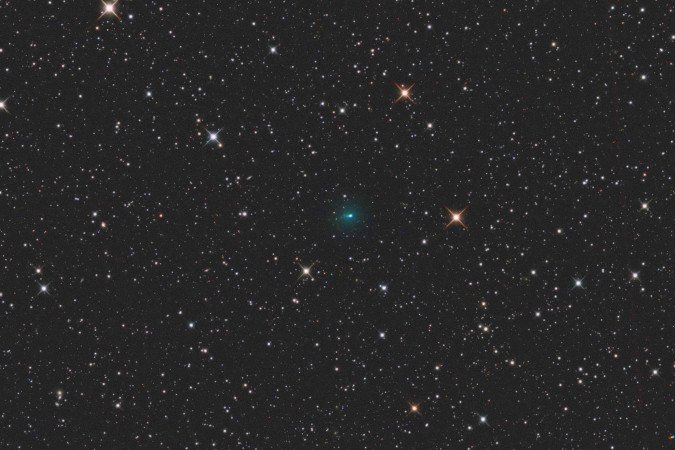 Novas imagens do cometa 3I/ATLAS, capturadas em 7 de setembro  -  (crédito: Reprodução/Michael Jäger e Gerald Rhemann )