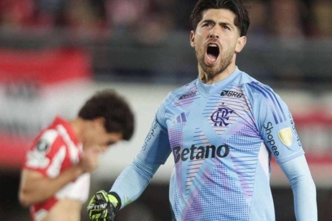 Argentino falha nos 90 minutos mas defende duas cobranças nas penalidades - (crédito: Foto: Gilvan de Souza/Flamengo) Argentino falha nos 90 minutos mas defende duas cobranças nas penalidades - (crédito: Foto: Gilvan de Souza/Flamengo)