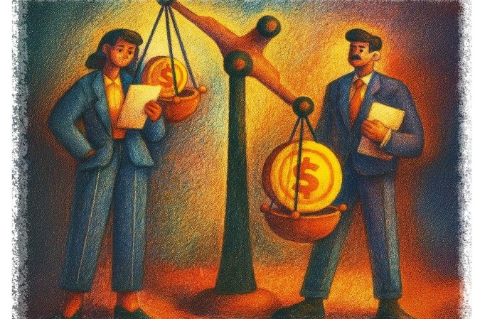 Os dados de rendimento médio mensal expõem o peso da desigualdade. Em 2023, homens recebiam em média R$ 5.588, enquanto as mulheres tinham R$ 4.543 — uma diferença de quase R$ 1.050 - (crédito: Valdo Virgo) Os dados de rendimento médio mensal expõem o peso da desigualdade. Em 2023, homens recebiam em média R$ 5.588, enquanto as mulheres tinham R$ 4.543 — uma diferença de quase R$ 1.050 - (crédito: Valdo Virgo)