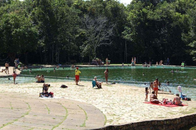 Parte da experiência na Água Mineral de Brasília é ter o contato com os animais - (crédito: Vitor Gripp/Esp CB/DA.Press) Parte da experiência na Água Mineral de Brasília é ter o contato com os animais - (crédito: Vitor Gripp/Esp CB/DA.Press)