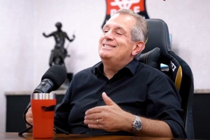 Atual presidente do Flamengo, Bap quer rever divisão do dinheiro na Libra -  (crédito: - Foto: Reprodução Youtube canal Flamengo TV)