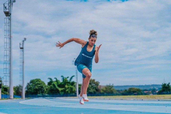 Rayane Soares ensaia os passos para a quarta participação em Mundial Paralímpico de Atletismo -  (crédito: Neoenergia/Divulgação)