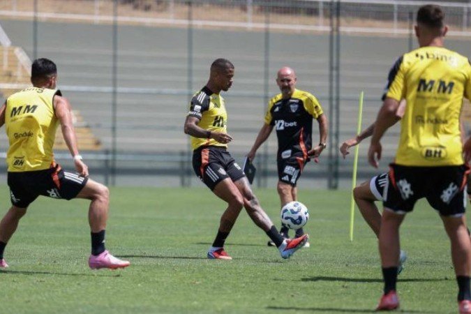 Atlético finalizou a preparação para enfrentar o Mirassol -  (crédito: Foto: Daniela Veiga / Atlético)