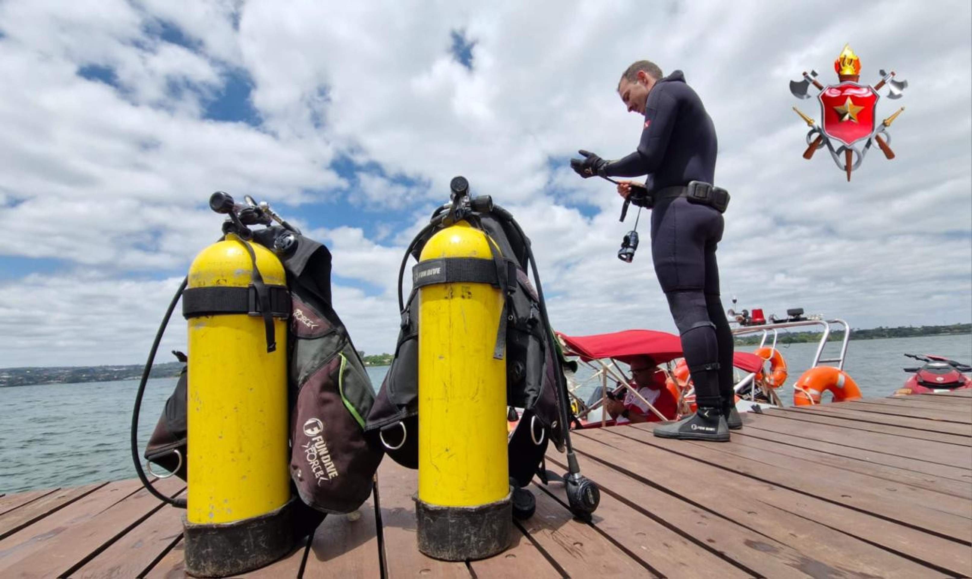 Bombeiros encontraram corpo de vítima de afogamento após quase cinco horas