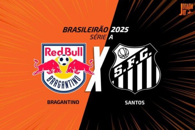 RB Bragantino e Santos fazem um duelo paulista nesta rodada do Brasileirão - (crédito: Foto: Arte/Jogada10) RB Bragantino e Santos fazem um duelo paulista nesta rodada do Brasileirão - (crédito: Foto: Arte/Jogada10)