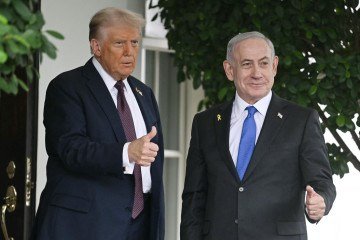 A informação sobre a aceitação do convite por Netanyahu também foi publicada pelo gabinete do premiê israelense em publicação na rede X (antigo Twitter). -  (crédito:  AFP)