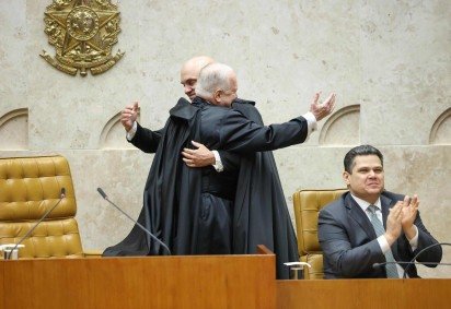 Fachin exaltou em discurso a atuação de Moraes diante das tentativas de ruptura da ordem democrática em 2022 e em 2023 -  (crédito: Gustavo Moreno/STF) -Fachin exaltou em discurso a atuação de Moraes diante das tentativas de ruptura da ordem democrática em 2022 e em 2023 -  (crédito: Gustavo Moreno/STF)